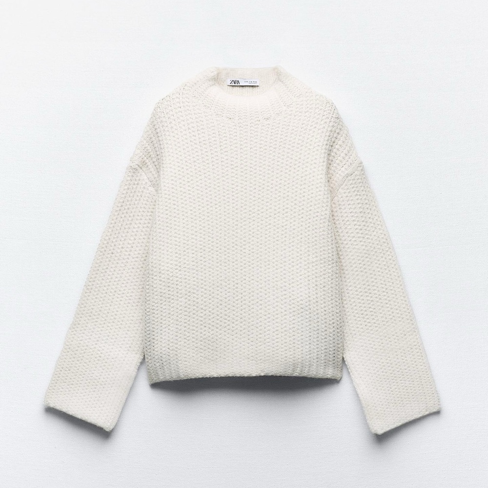 Zara Textured Knit Sweater